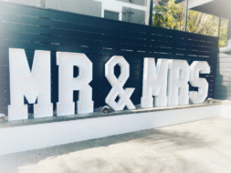 Mr & Mrs rental marquee